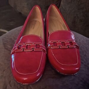 Naturalizer Red Patent Leather "Gina" Slip On Loafer New Without Box Size 8.5N